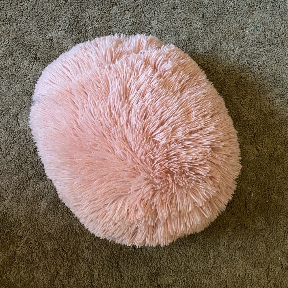 never used Target fuzzy pink pillow